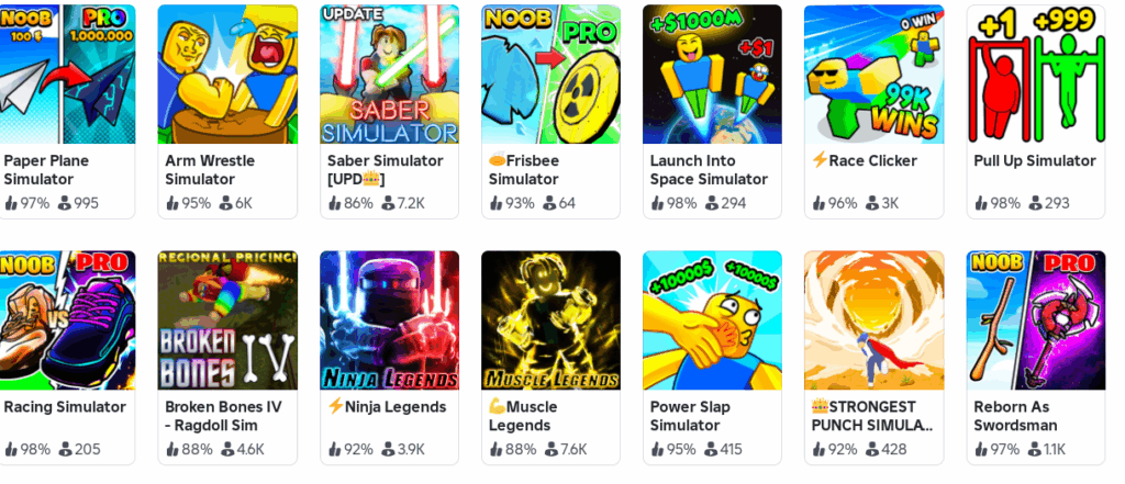Roblox Simulator Games