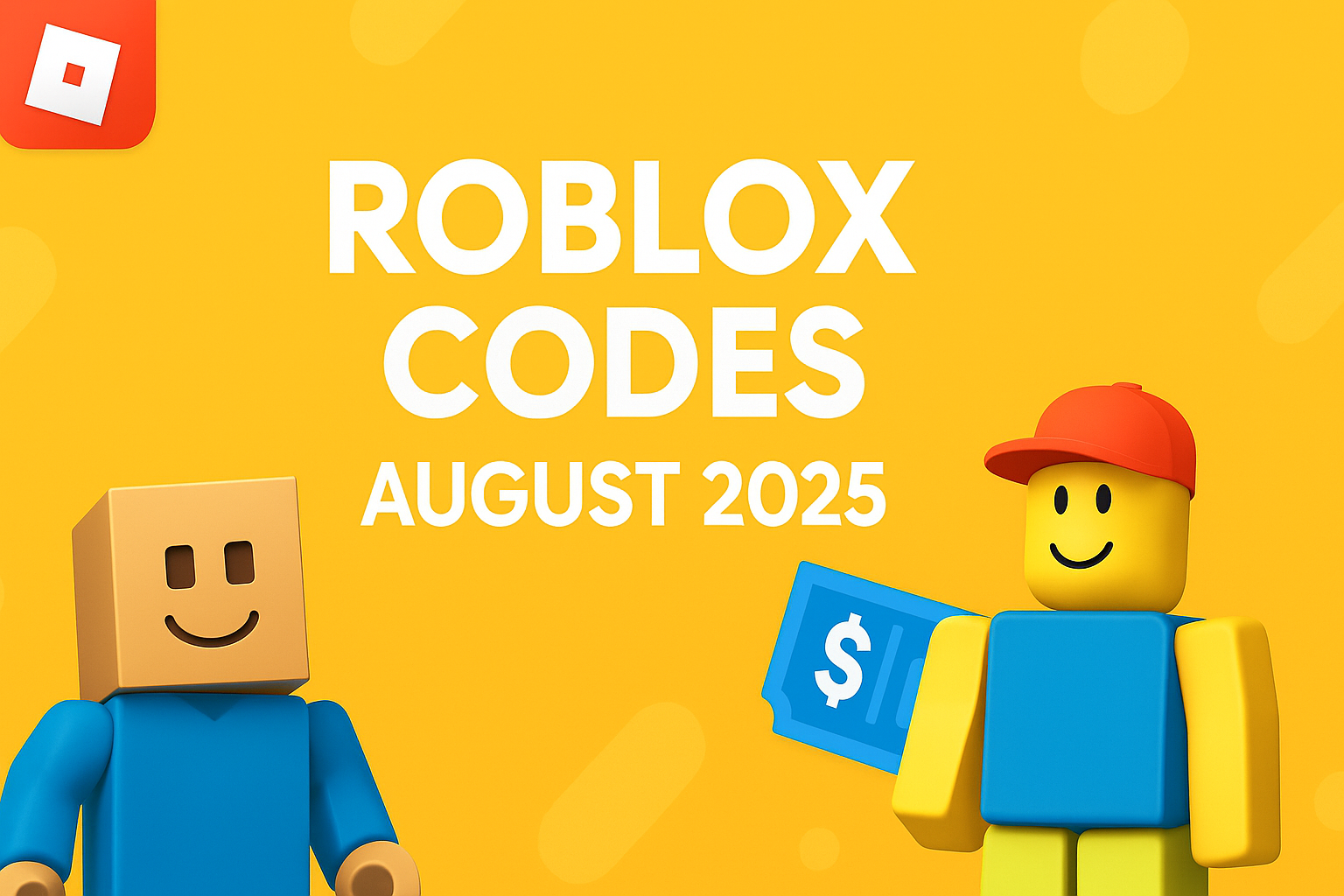 August 2025 Roblox codes
